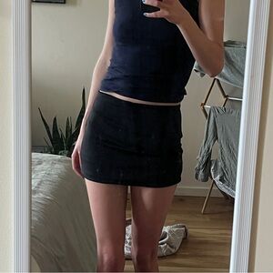 Black Mini micro skirt (skort)